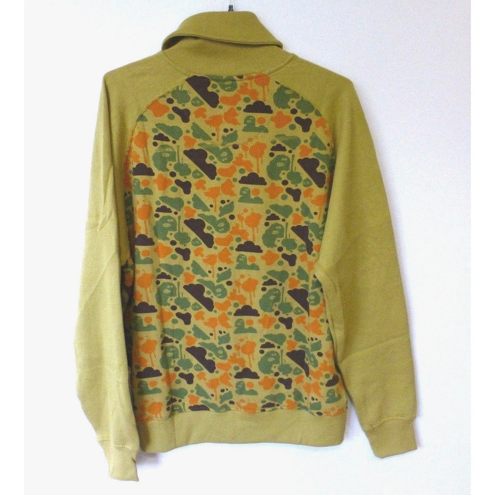 Imperious Sweatshirt Mens 2XL Olive Green Faded Camo Splat Man Snap Front New - Picture 3 of 4